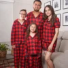 Pijama Cuadros rojo - negro