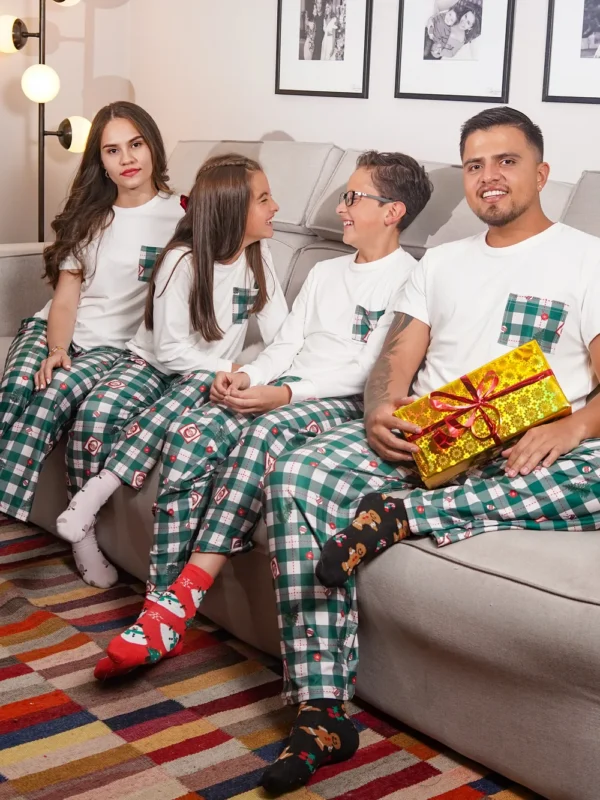 Pijama Verde cuadros