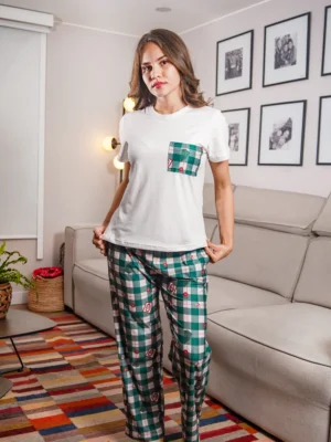 Pijama Verde cuadros