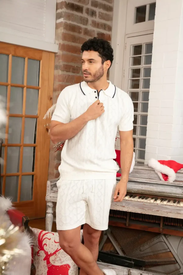 Set hombre Set Tejido Blanco